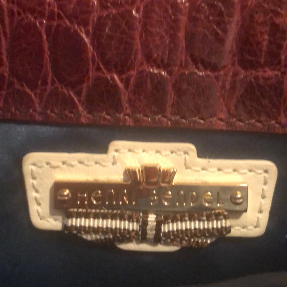 Henri Bendel Embossed Croc Fold Shoulder Bag - Picture 5 of 8